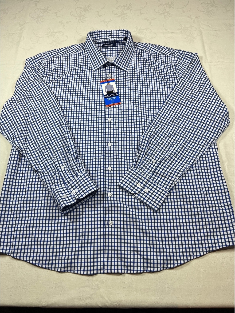 NEW Nautica Button Down Stretch Dress Shirt Size 2XL